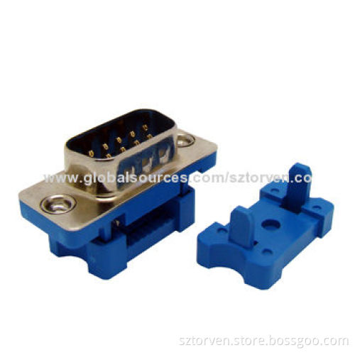 D-SUB Connector, IDC Male with Strain Relief 9~37 Pins